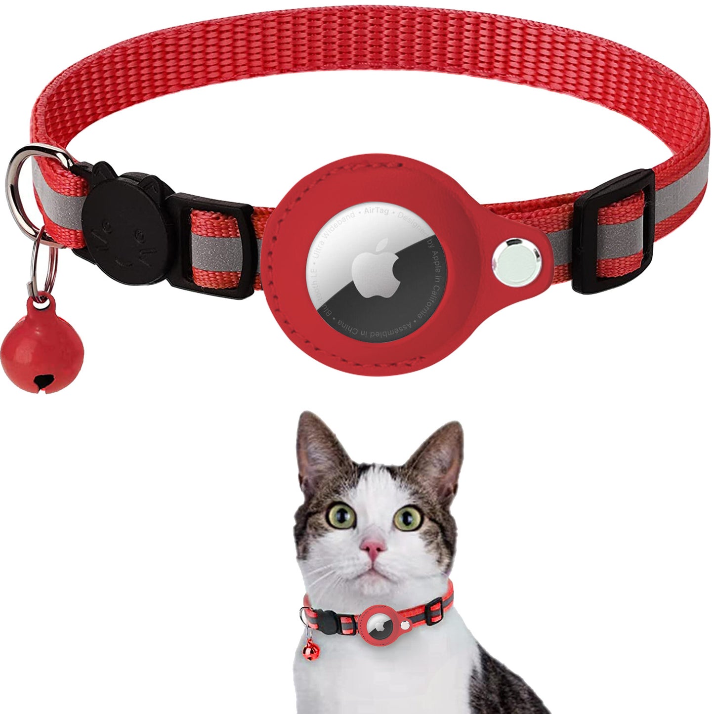 Anti-Lost Apple Airtag Tracker Halsband für Katzen