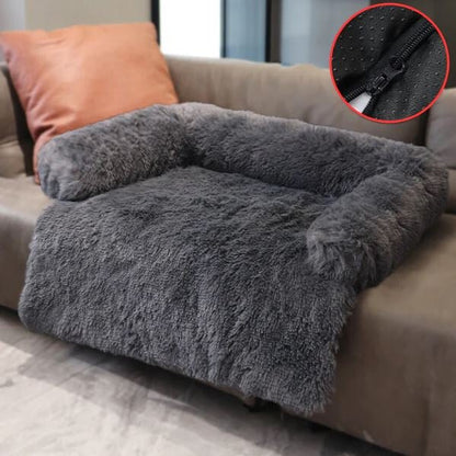 Flauschiges Hundebett für dein Sofa Dunkelgrau - Pawmoment