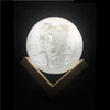 Personalisierte Mondlampe weiß leuchtend - Pawmoment