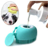 Silikon-Badebürste für Hunde und Katzen - Blau - Pawmoment